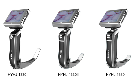 Wieder aufladbarer Lithium-Batterie-Wegwerfvideokehlkopfspiegel-ergonomischer stromlinienförmiger Griff