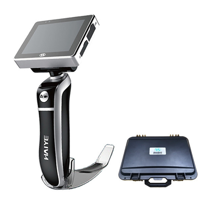 Medizinisches All-in-One-Videolaryngoskop mit 3-Zoll-Bildschirm zur Atemwegsintubation und Einwegspateln