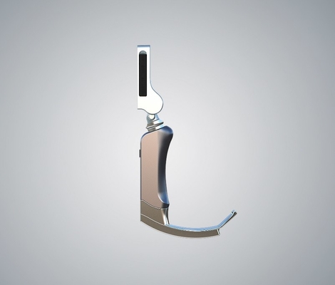 360-Grad-All-Sight-LCD-medizinisches starres Video-Laryngoskop-Set mit Akku